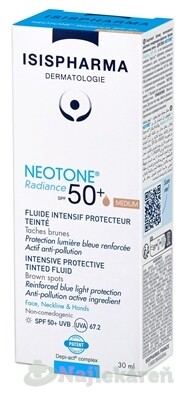 ISIS NEOTONE Radiance SPF 50+ tinted Medium tónovaný fluid 30 ml