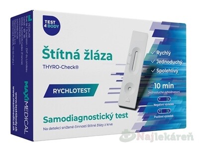 MAXIMEDICAL Rýchlotest Štítna žľaza samodiagnostický test z krvi 1 set