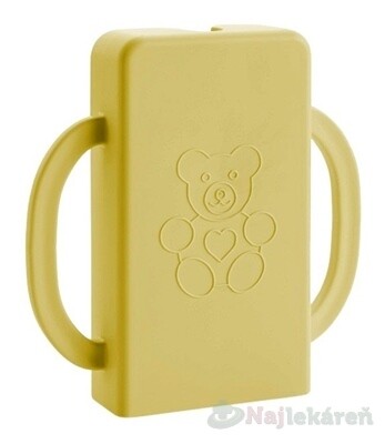 KAPSÁČEK držiak na detskú kapsičku žltý 1 ks