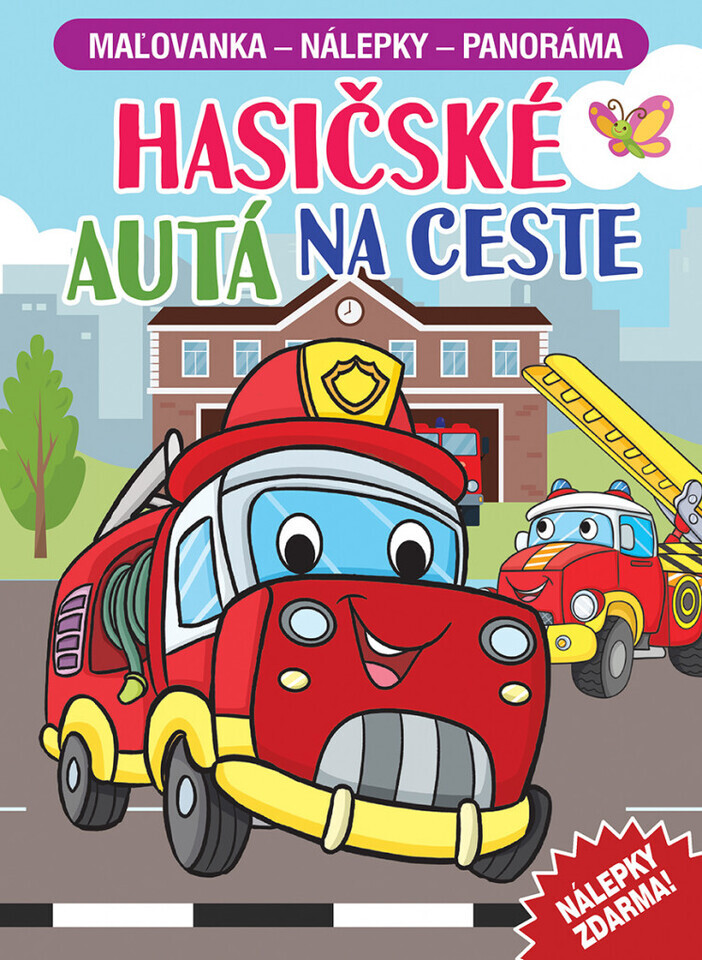 Omaľovánka Hasičské autá na ceste
