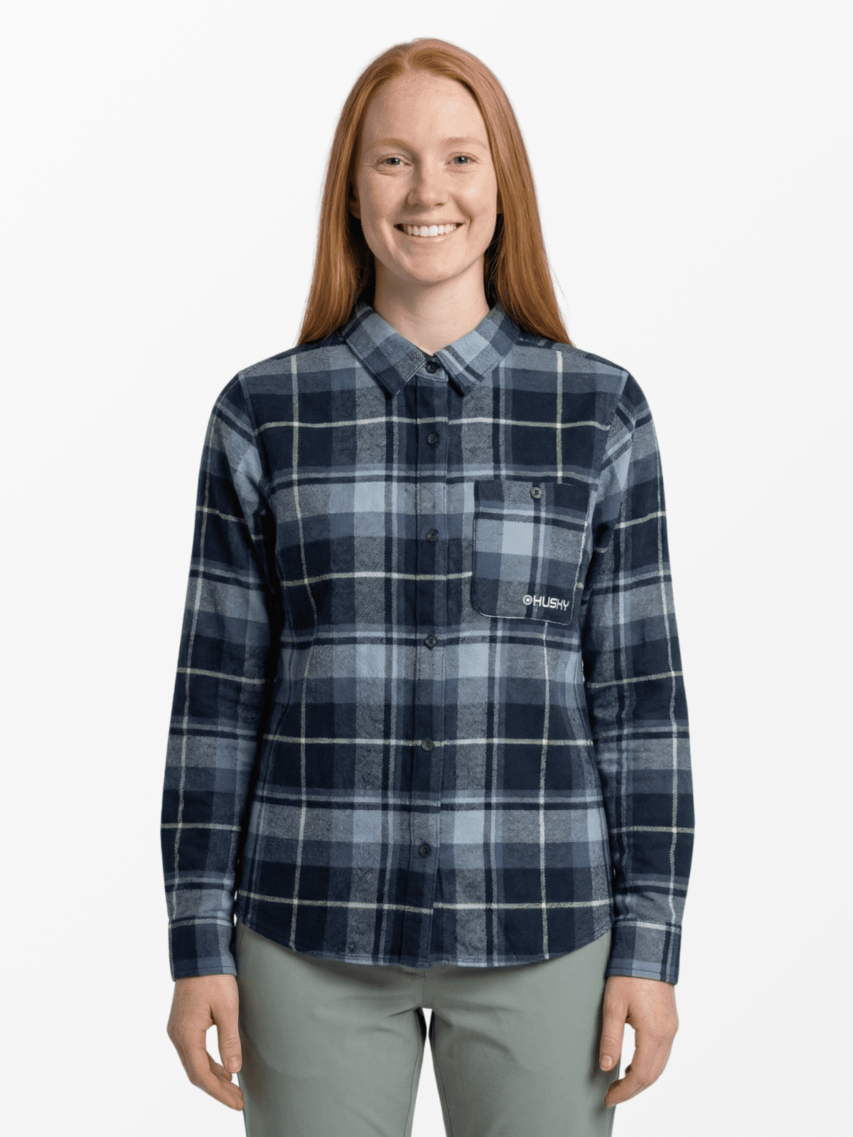 Husky Dámska flanelová košeľa Gaia L dark blue Veľkosť: L