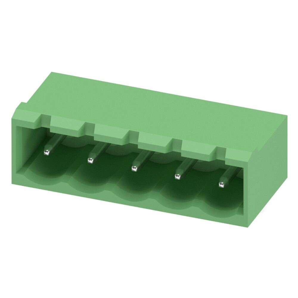 Soket pre skrutkovacie svorkovnice, terminálový konektor 5mm - 5Pin, Samec do DPS