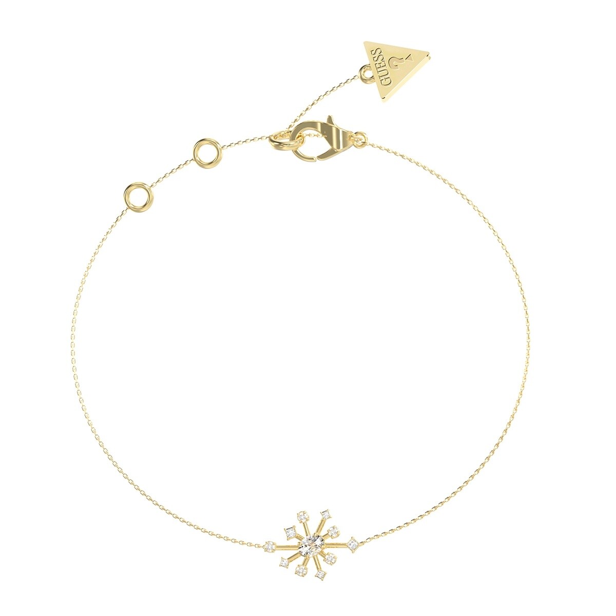 Guess Módny pozlátený náramok Galaxy JUBB05564JWYG 18,4 cm