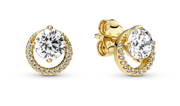 Pandora Náušnice s kubickými zirkónmi Shine Timeless 261248C01