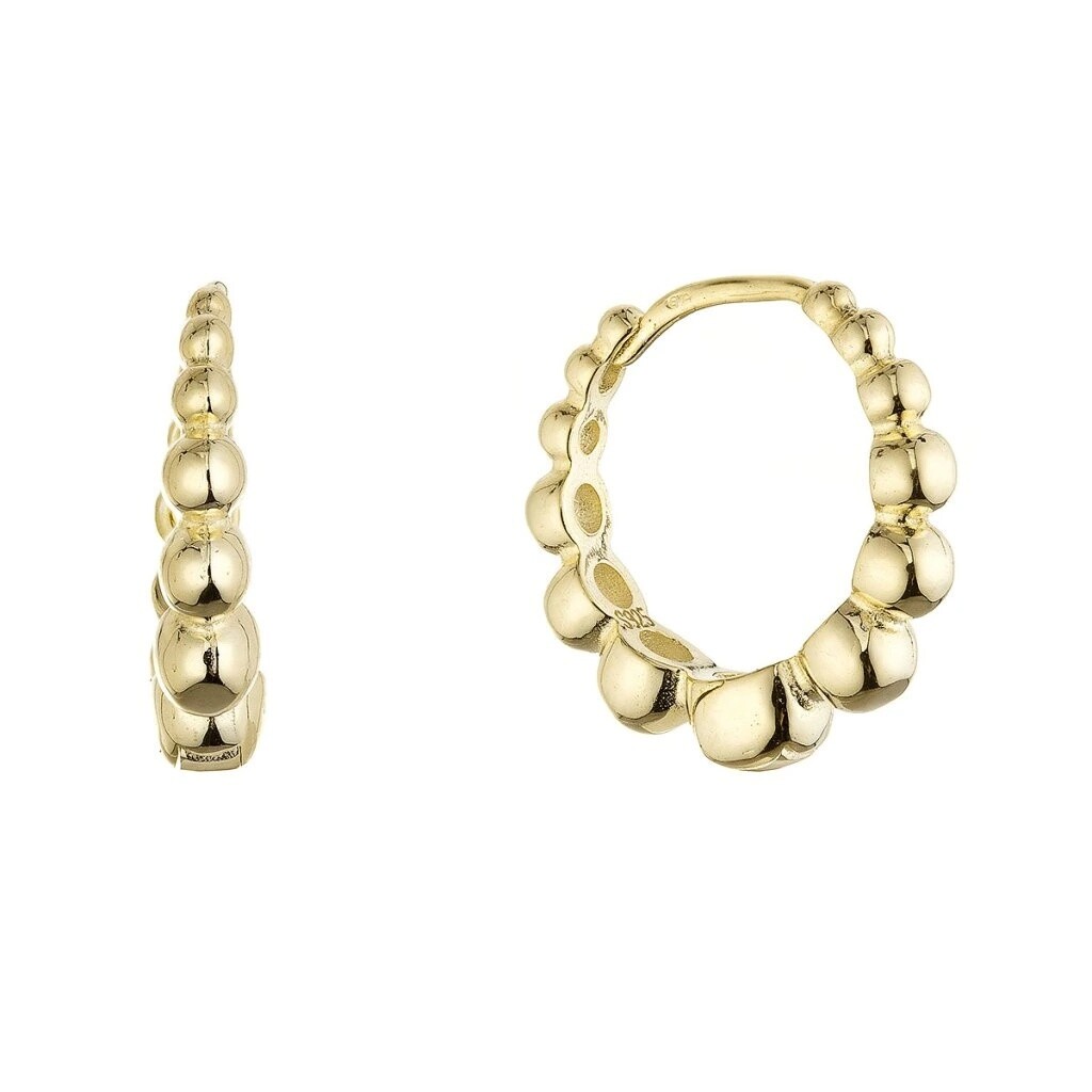 Evolution Group Elegantné pozlátené kruhy 61162