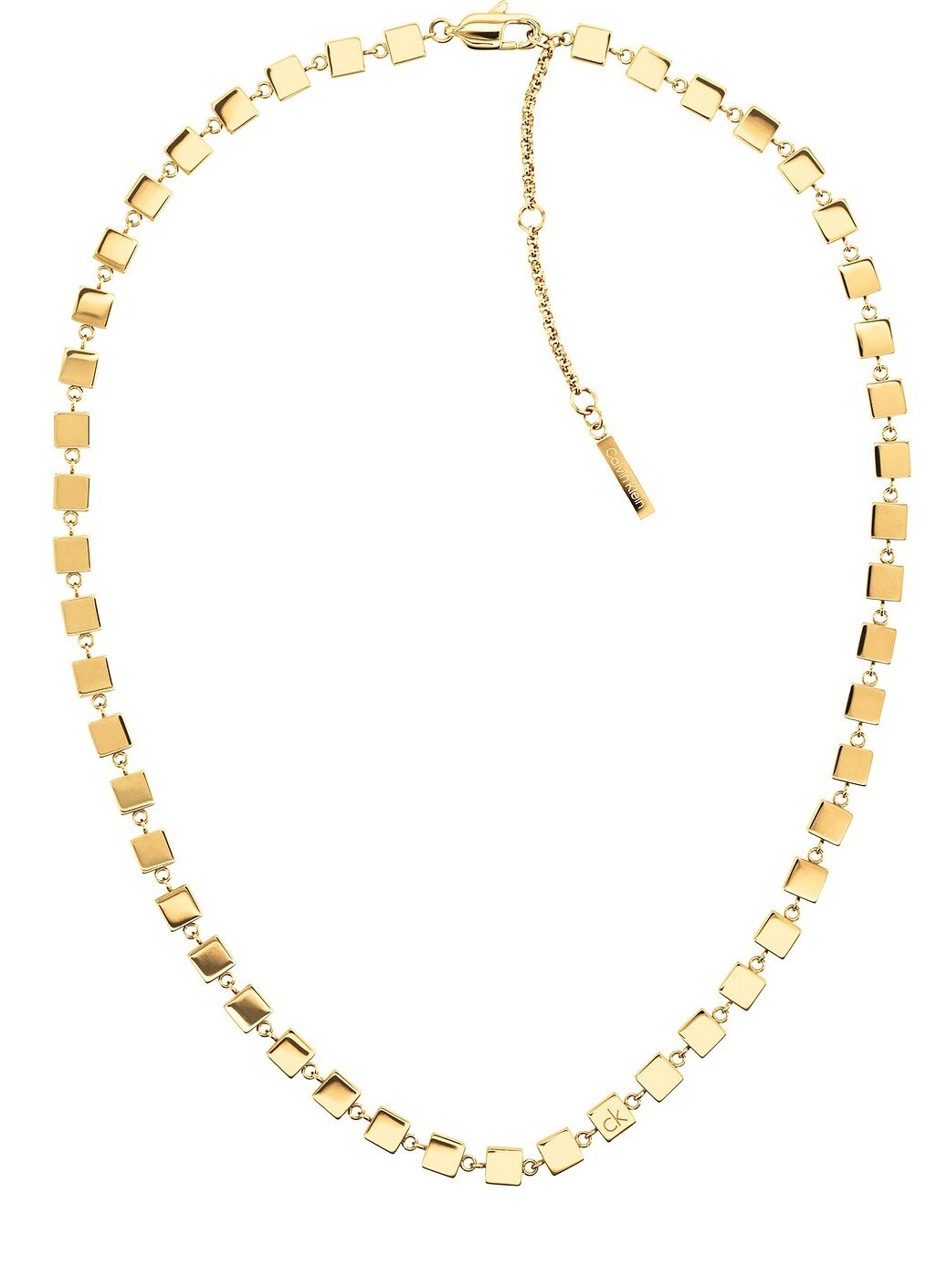 Calvin Klein Dámsky pozlátený náhrdelník Geometric 35000846