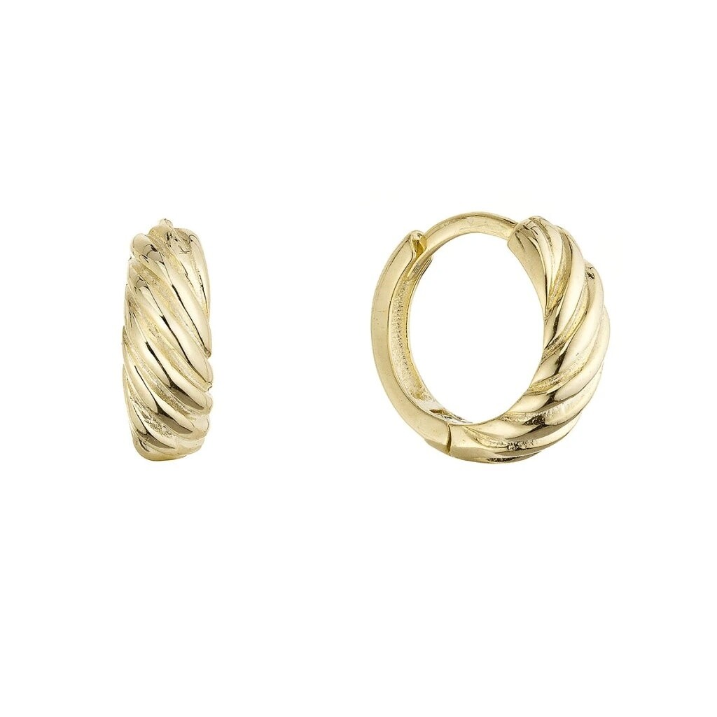 Evolution Group Pozlátené kruhové náušnice 61159