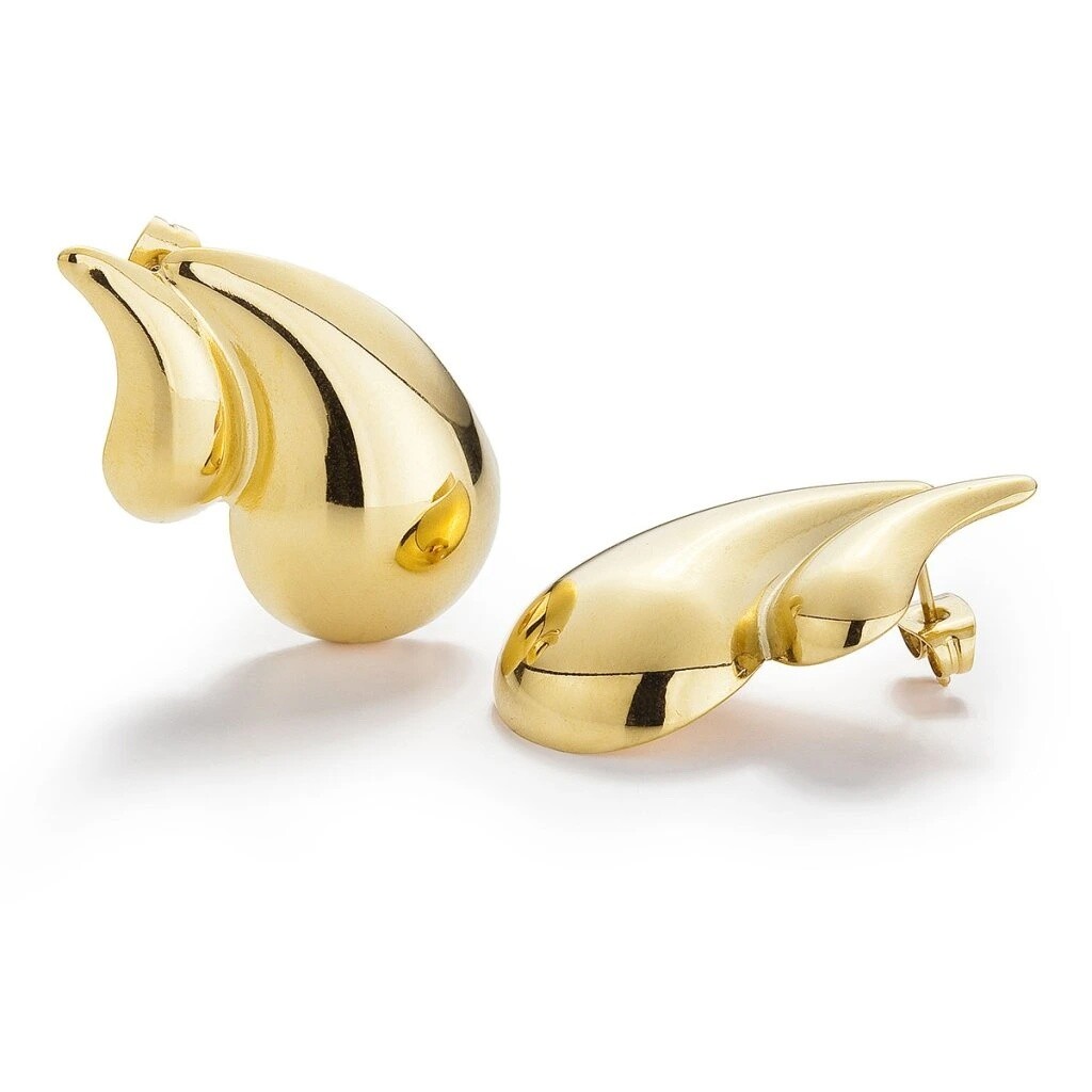 Evolution Group Visiace pozlátené náušnice Kvapky ZETHEA