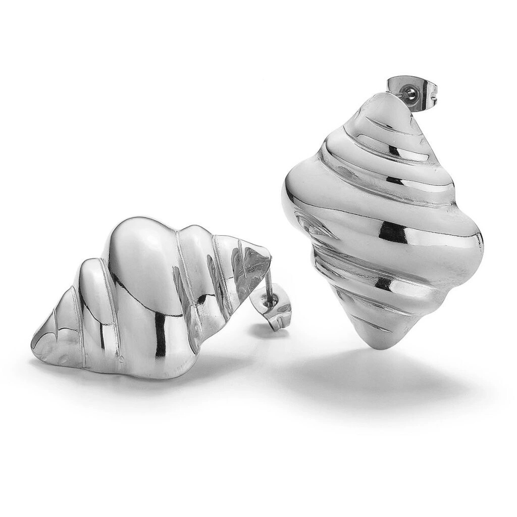 Evolution Group Originálne oceľové náušnice CROISSANT