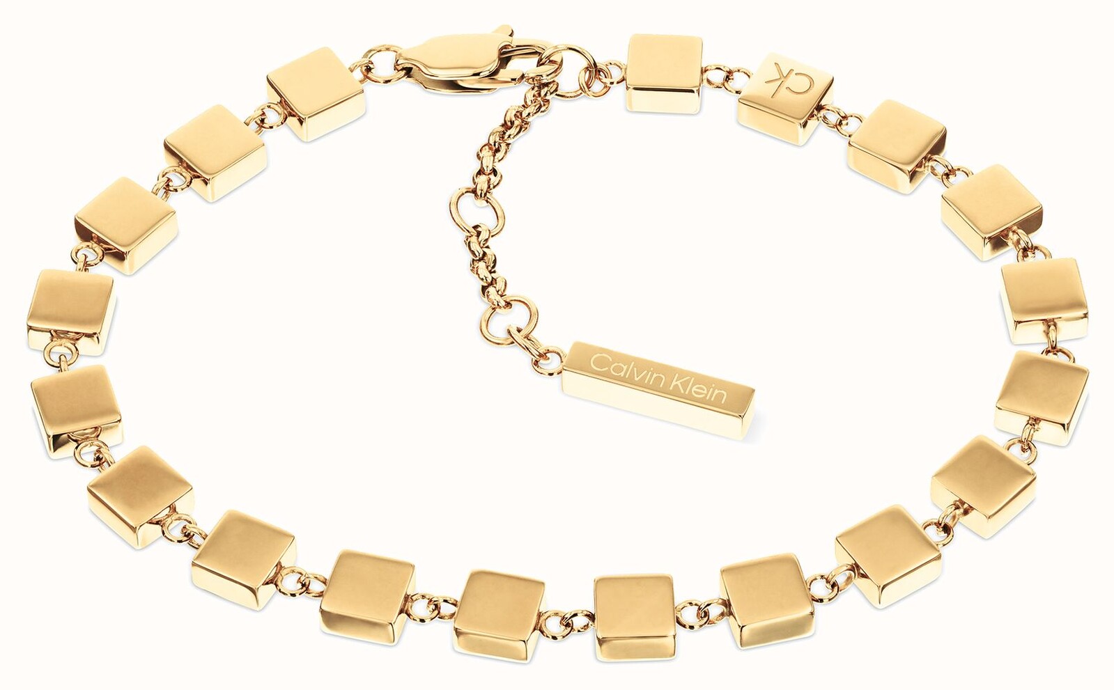 Calvin Klein Pozlátený náramok Geometric 35000842