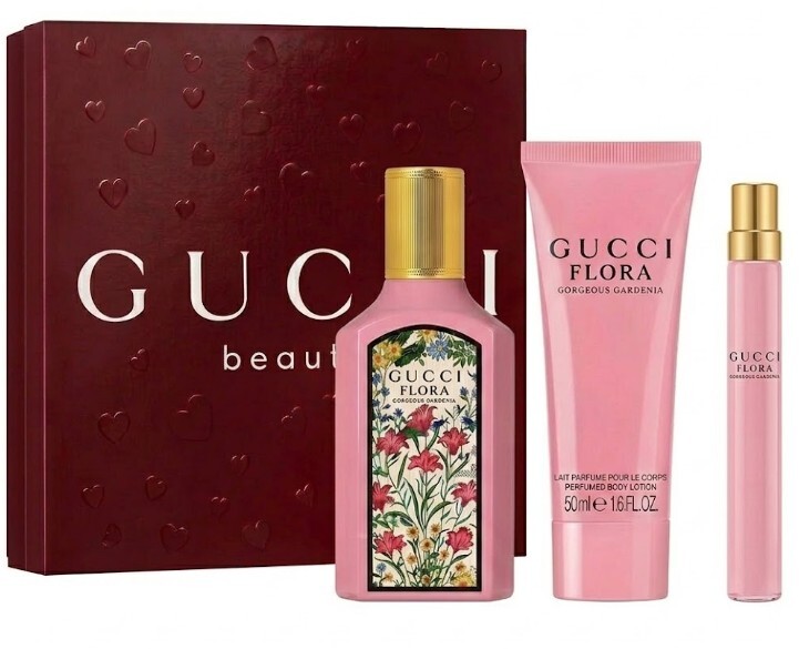 Gucci Flora By Gucci Gorgeous Gardenia - EDP 100 ml + tělové mléko 50 ml + EDP 10 ml