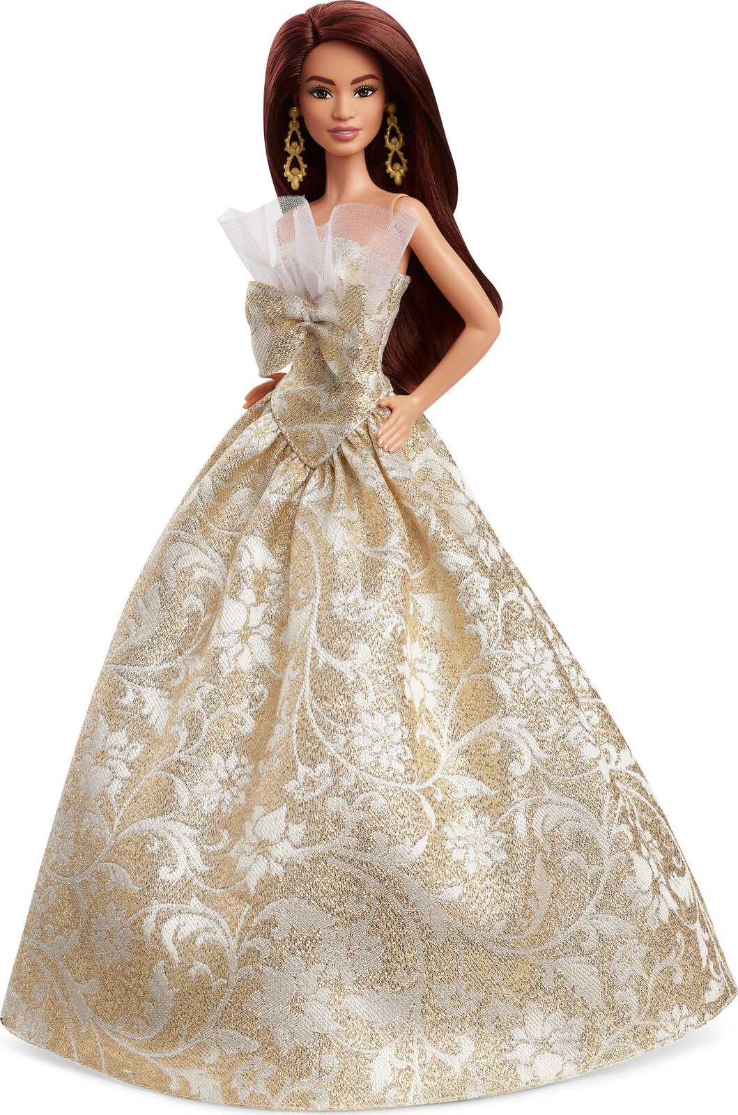 Barbie Signature Holiday Barbie 2025 Vianočná hnedovláska