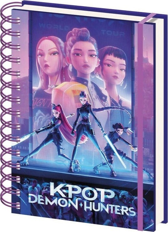 KPop Demon Hunters - Main Characters - zápisník