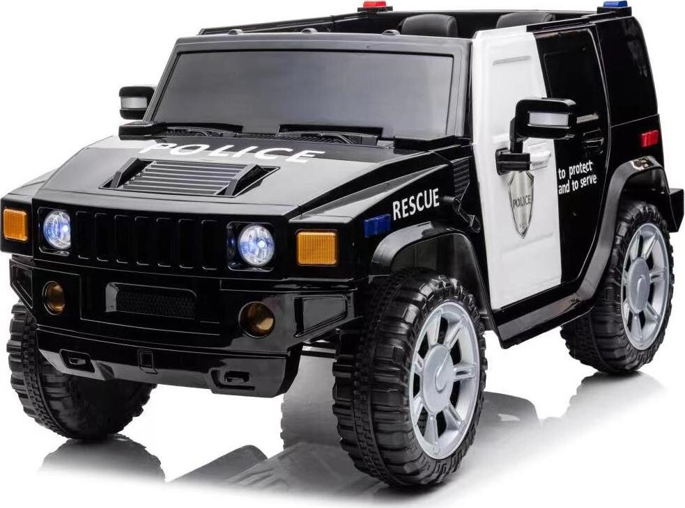 Eljet Detské elektrické auto polícia RANGER 4×4 čierne, Li-Ion