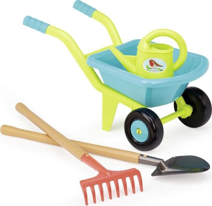 Ecoiffier Kolečko Deluxe se 2 kolečky a příslušenství