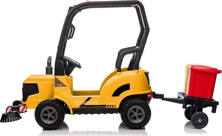 Eljet Detské elektrické auto zametač žltý, Li-Ion