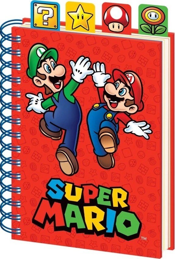 Super Mario - Luigi and Mario - zápisník