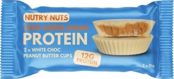 NUTRY NUTS Bílá čokoláda s arašídovým máslem