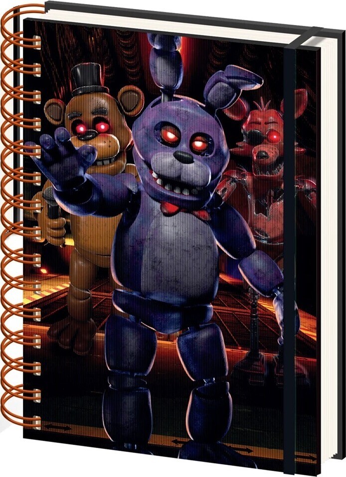 Five Nights At Freddys - Jump Scare - zápisník v kroužkové vazbě
