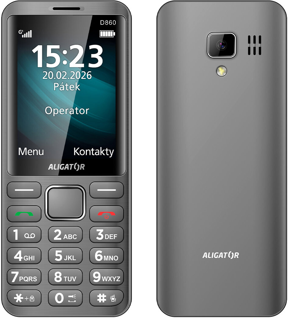 Aligator D860 Dual SIM titanový