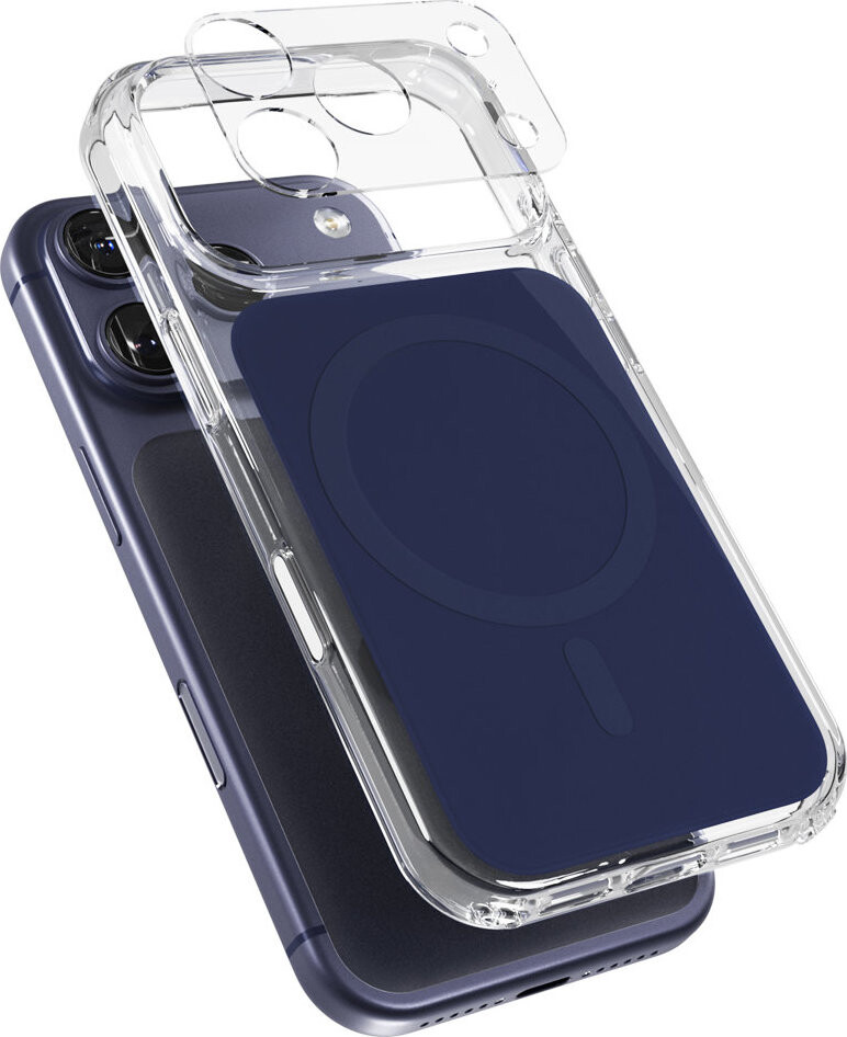 Epico Tile Mag+ kryt iPhone 17 Pro Max Qi2 & MagSafe kompatibilný – tmavomodrý