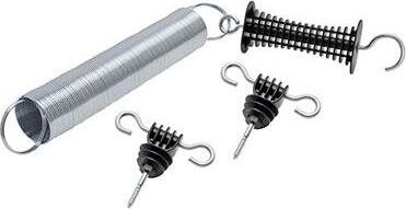 Vchodová brána s pružinou pro elektrické ohradníky, do 5 m