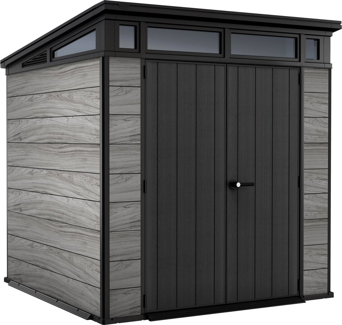 Keter domček Pent Signature 7 × 7 Storm Grey