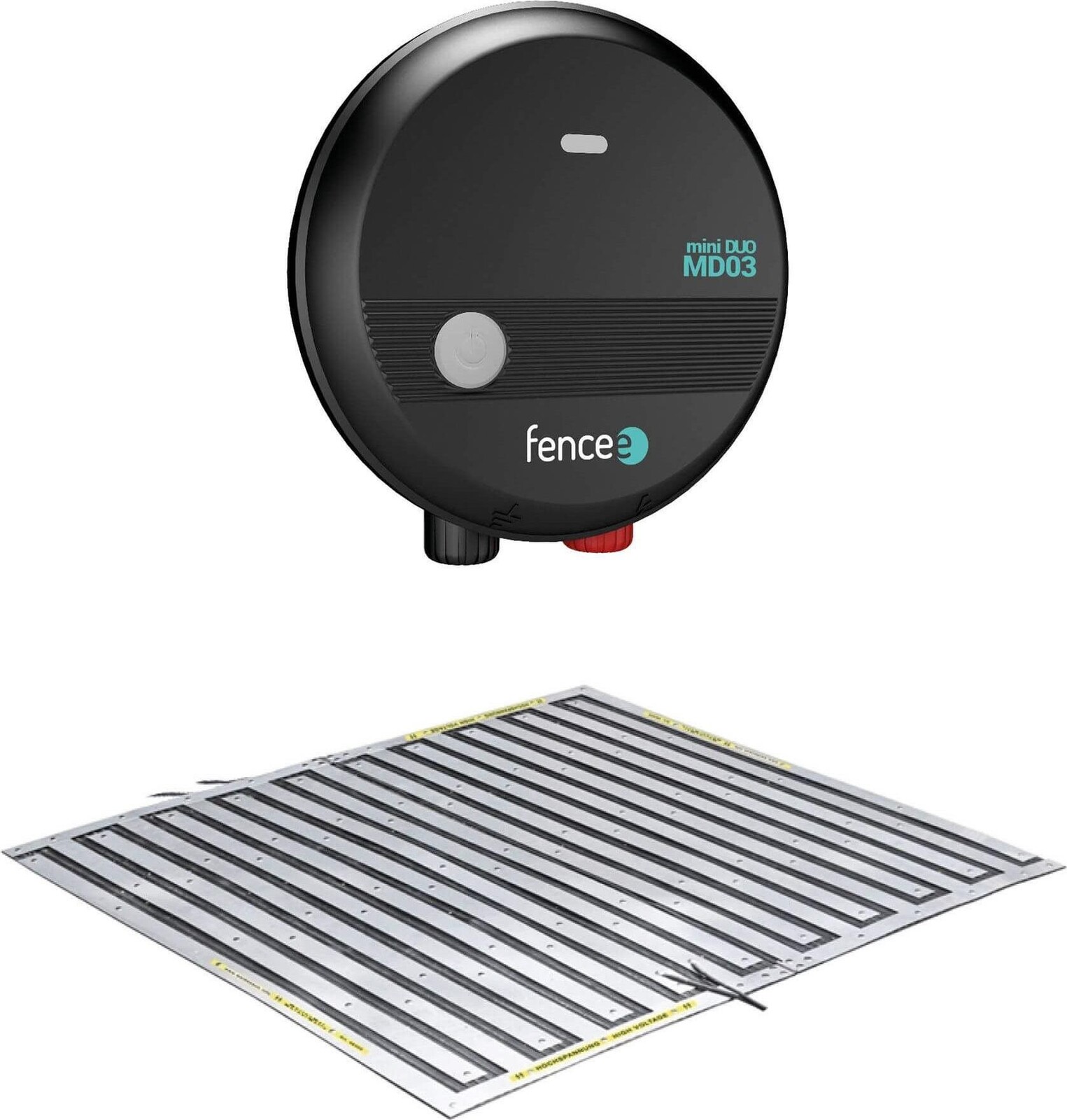 Súprava elektrická podložka pod auto proti kunám s kombinovaným zdrojom 0,3 J