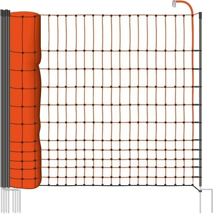 Vodivá síť elektrického ohradníku pro drůbež