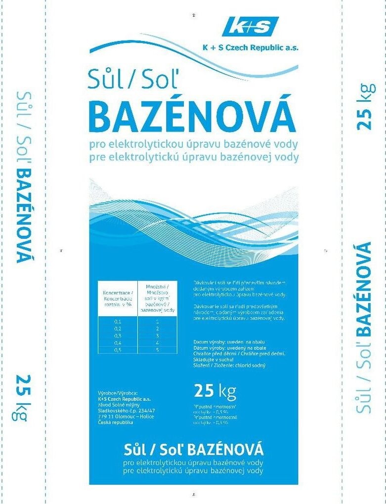 esco Soľ bazénová na elektrolytickú úpravu bazénovej vody 25 kg
