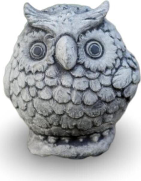 ORIENTAL Záhradná betónová dekorácia Sova okrúhla