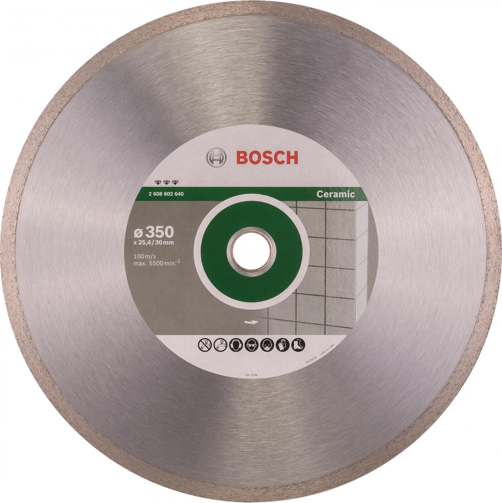 BOSCH Diamantový deliaci kotúč Best for Ceramic 350 × 30/25,40 × 3 × 10 mm 2.608.602.640