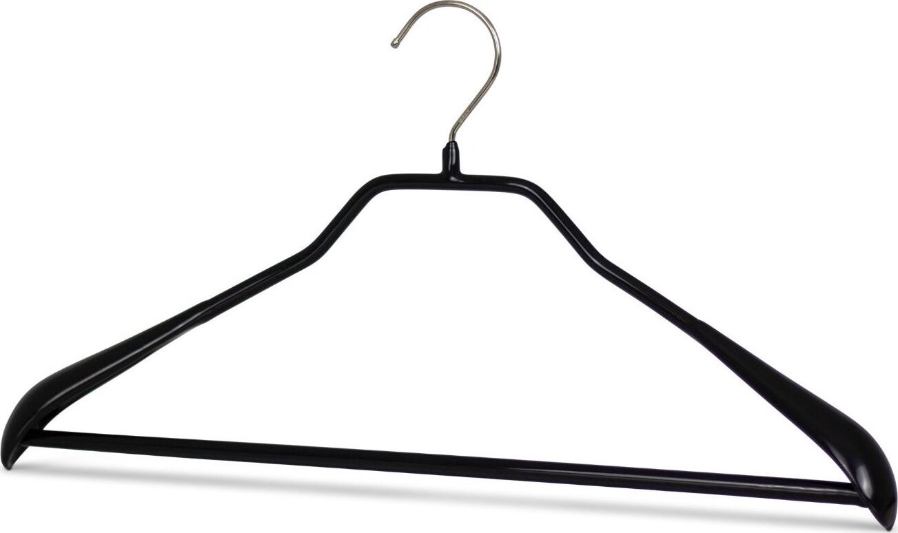 MAWA Kovové čierne ramienko Bodyform s rozšírenými koncami, 5 ks