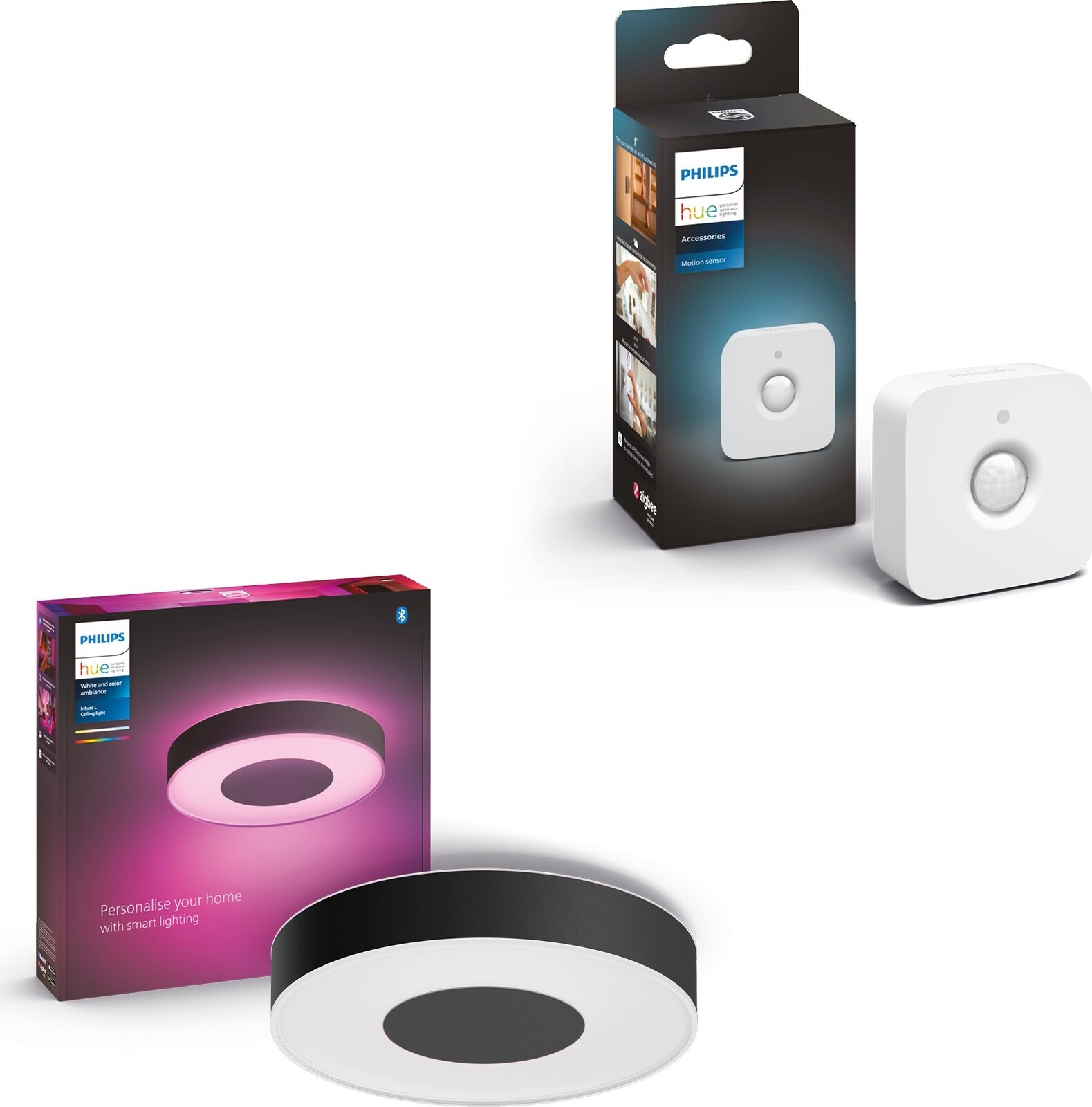 Philips Hue Infuse M stropní černé + Hue Motion Sensor