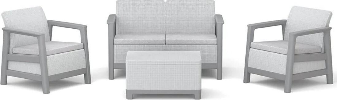 Keter SCANDI LINEA SET Ash grey/Storm Grey
