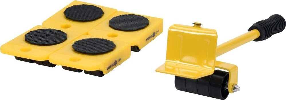 VOREL Sada podložek s kolečky 5 ks, nosnost 150 kg TO-87245