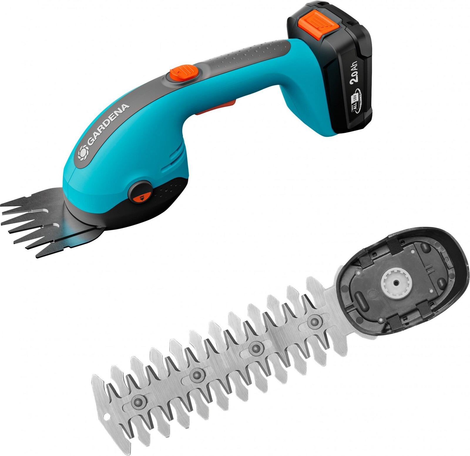 GARDENA Akumulátorové nůžky na trávu - displej 18 ks