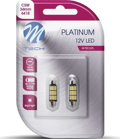M-Tech C5W 36mm 9LED bílé 2ks