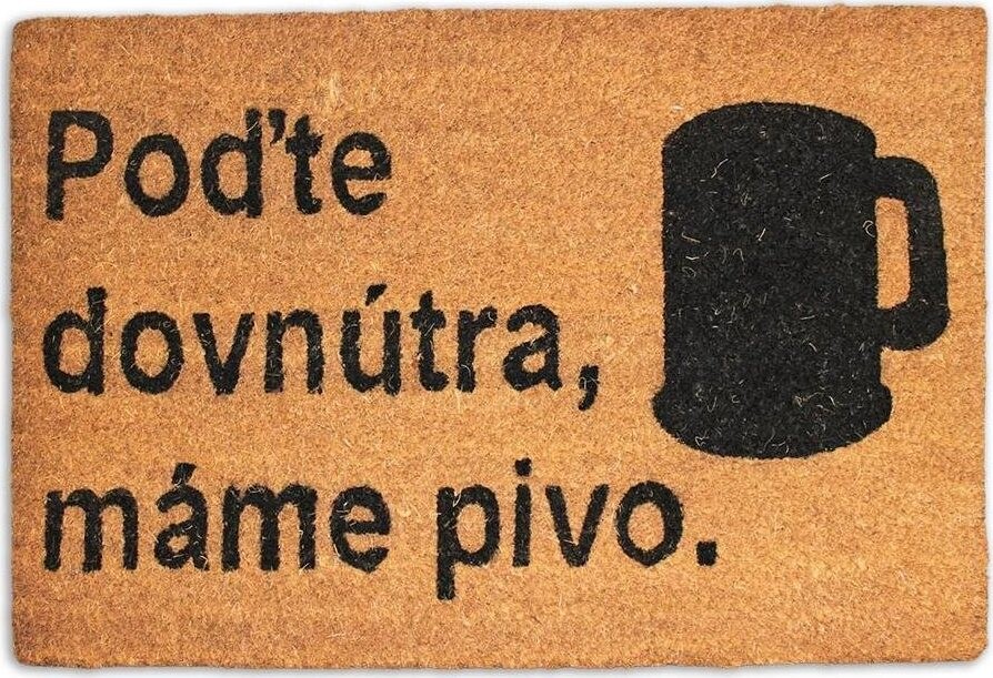 Home Elements Rohož z kokosových vlákien, Poďte dovnútra, 40 × 60 cm (SK)