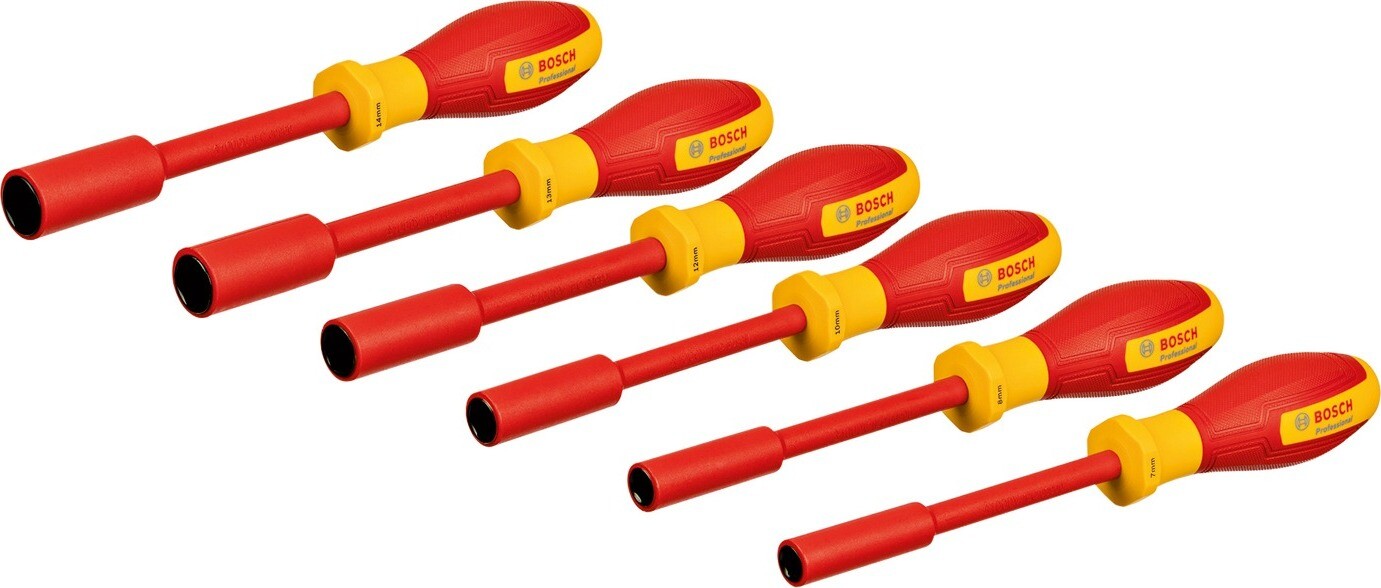 BOSCH Professional súprava nástrčných kľúčov VDE 6 kusov 7 – 14 mm, 1.600.A02.NF3