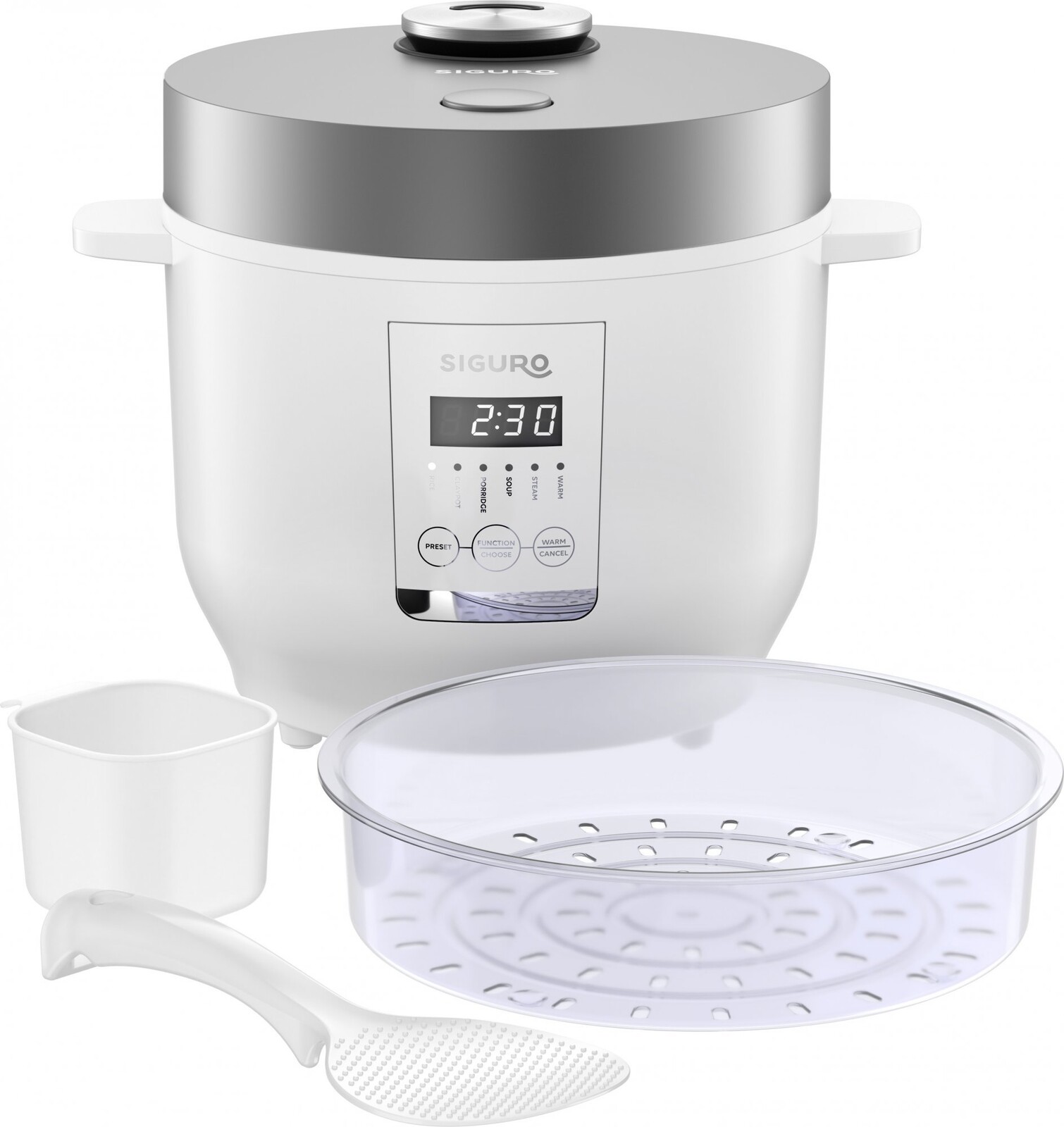 Siguro Rice Master Digital Gen. 2 R950W s naparovačom, ILAG®