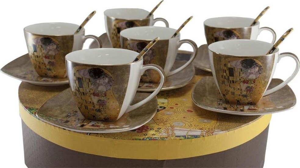 Home Elements Porcelánová sada 6 šapo sád – Klimt