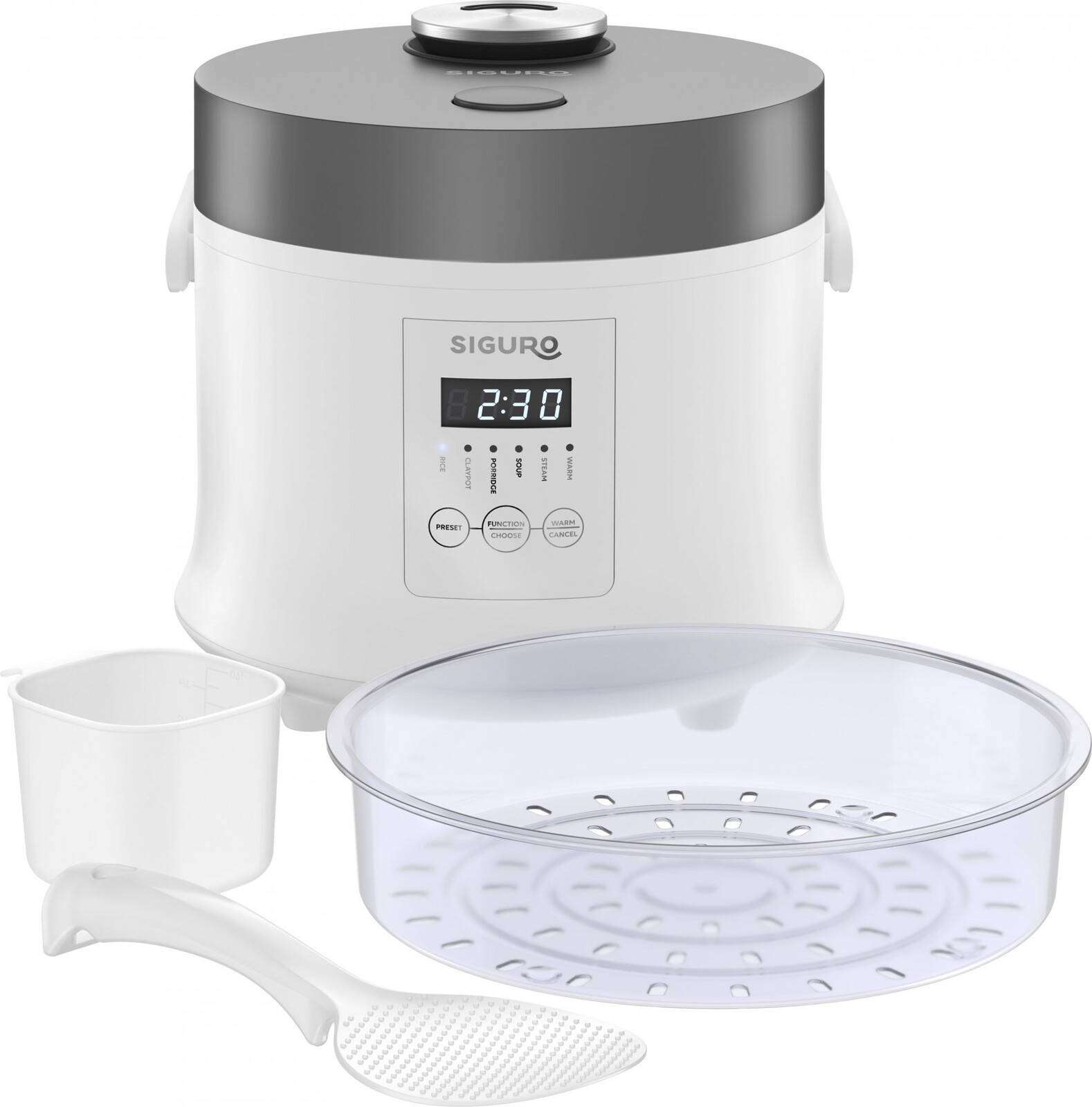 Siguro Rice Master Digital Gen. 2 R350W s naparovačom, ILAG®