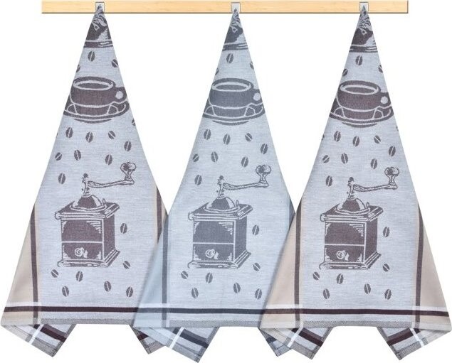Bellatex Sada utěrek 3 ks 50 × 70 cm, 132 káva