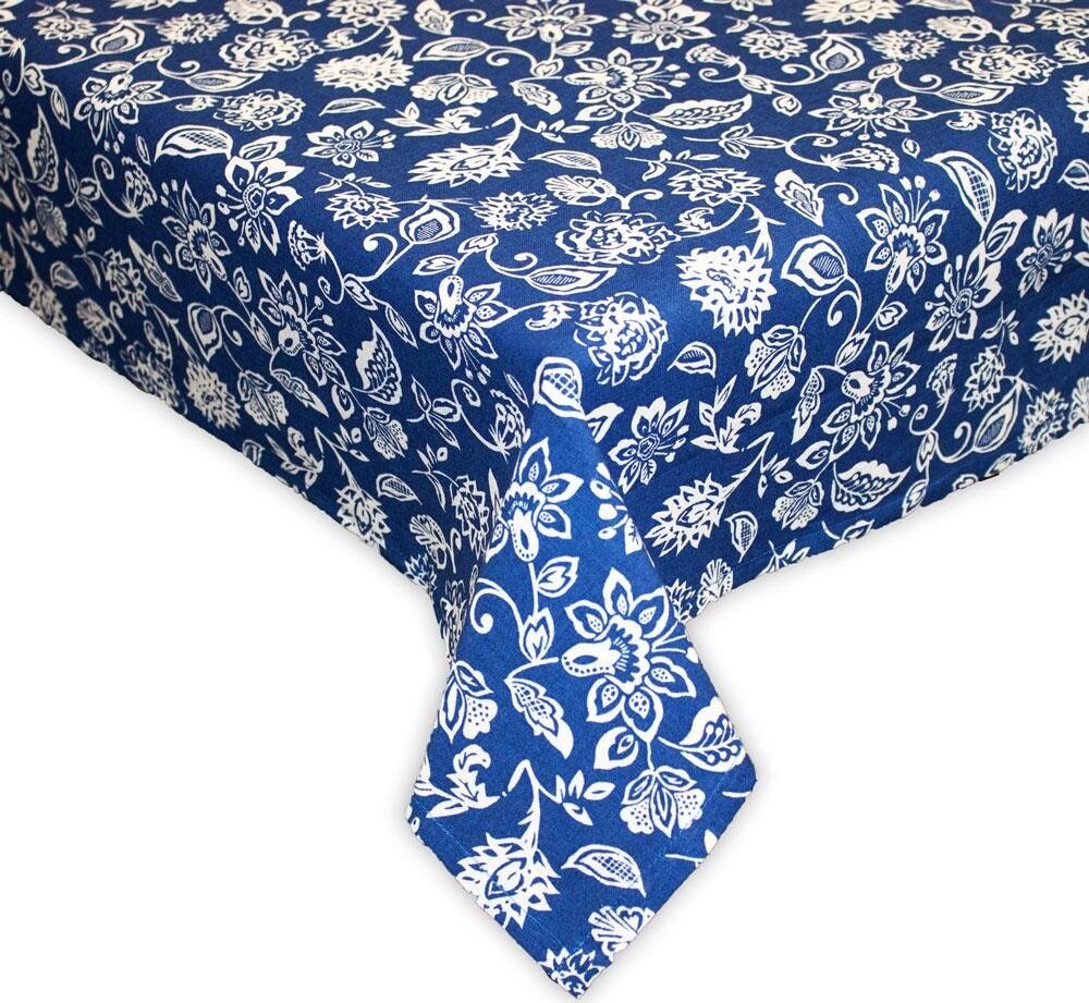 HOME ELEMENTS Obrus 90 × 90 cm, Modrotlač