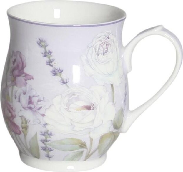 Home Elements Porcelánový hrnček 350 ml, Levanduľa