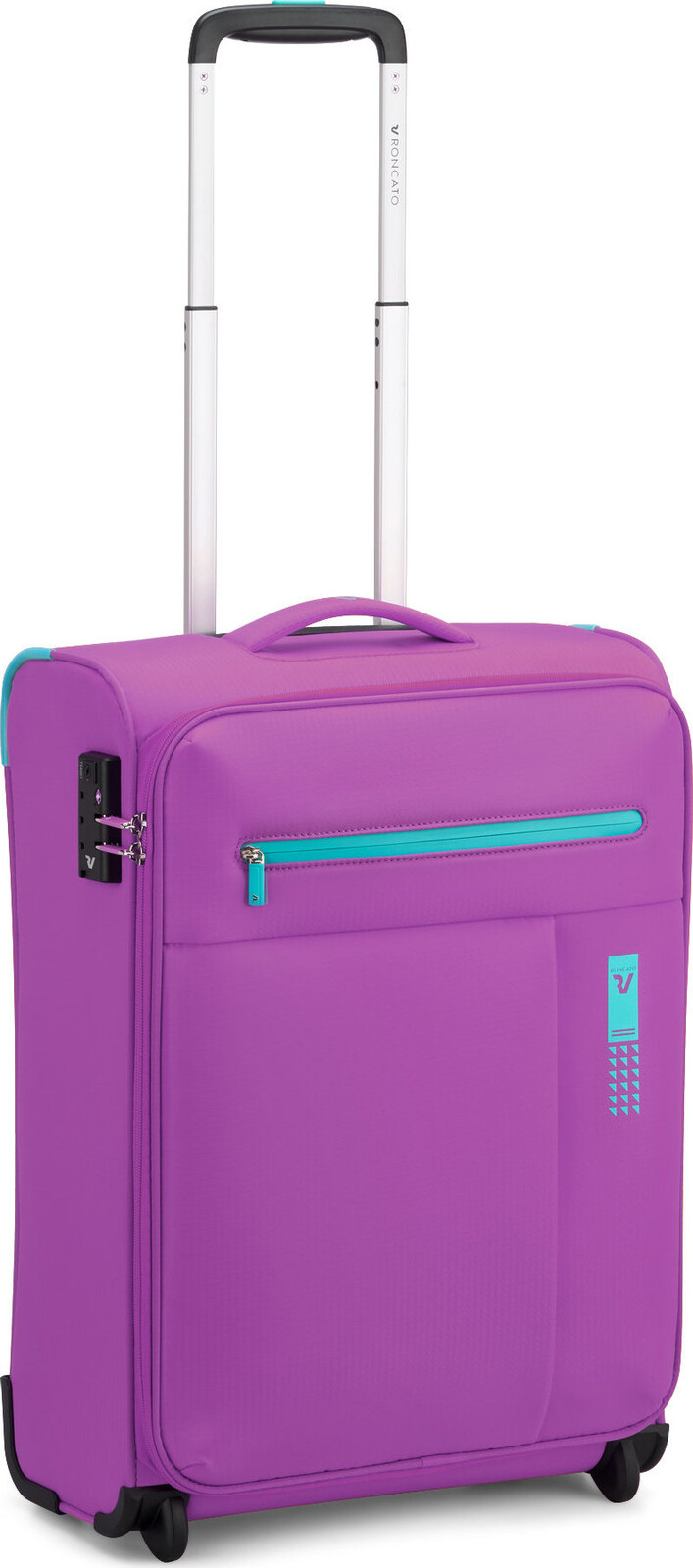 Roncato LITE SOFT S, orchideový, 55 × 40 × 20 cm, 2 kolečka