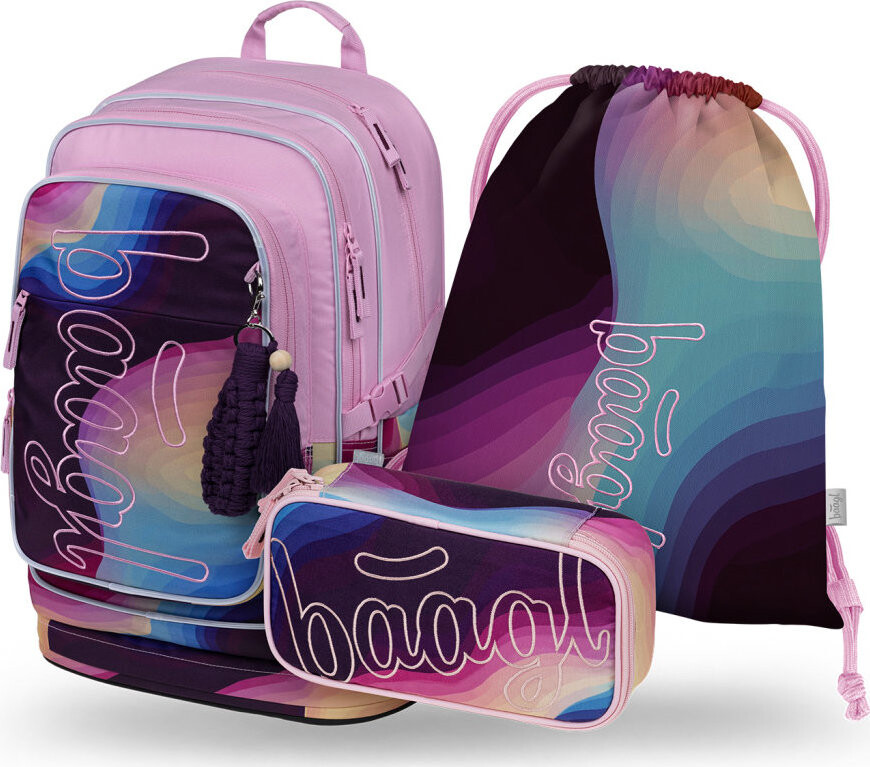 BAAGL SET 3 Cubic Lyra: batoh, penál, sáček GRS