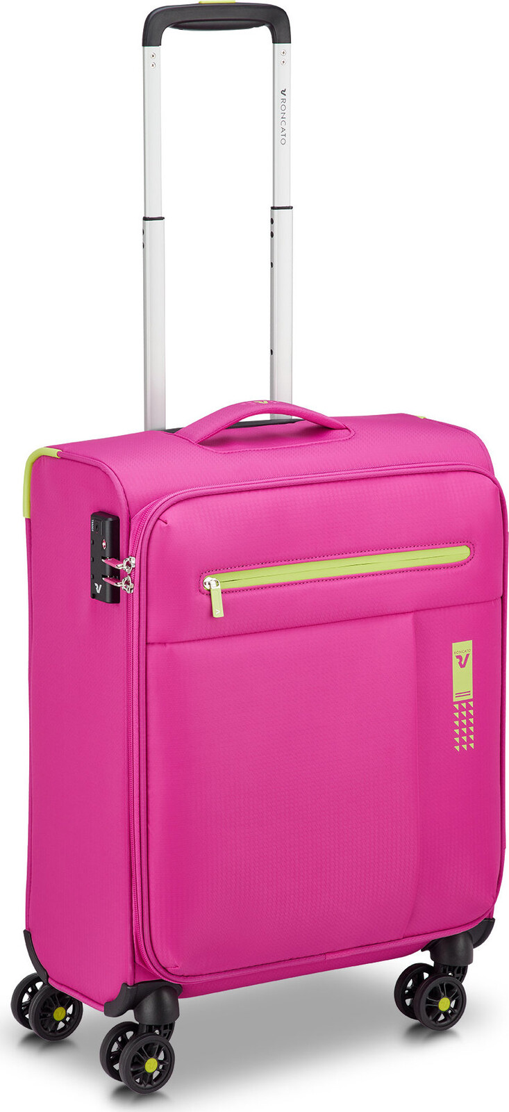 Roncato cestovní kufr LITE SOFT S fuchsiový 55 × 40 × 20 cm