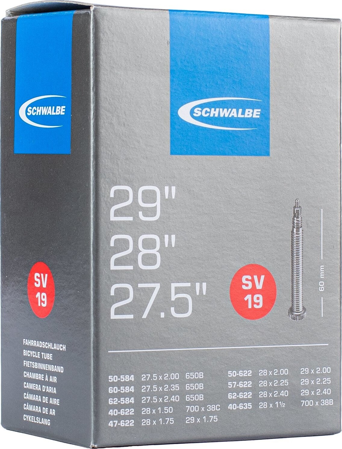 Schwalbe Duša SV19 60 mm ventilček